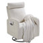 Fauteuil inclinable manuel pivotant pivotant avec rotation à 360 degrés, idéal pour le cinéma, le confort de la chambre de bébé et le vol à voile relaxant