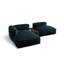Bedar 2 Seater Velvet Corner Sofa -1824922766