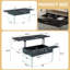Table basse moderne à plateau relevable en faux marbre avec compartiment caché-112495811
