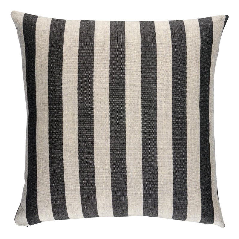 Hanson Square Indoor/Outdoor Pillow Cover & Insert, Black, Square 20"