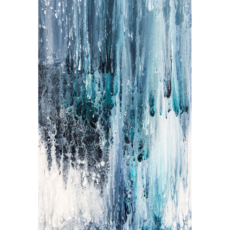 Abstract Acrylic Painting - Wrapped Canvas Painting, 76cm H x 51cm W x 3.8cm D