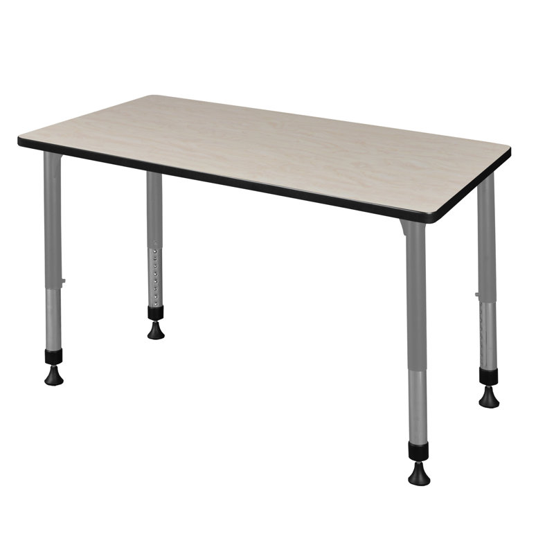Kee Height Adjustable Classroom Activity Table Top & Base, Maple