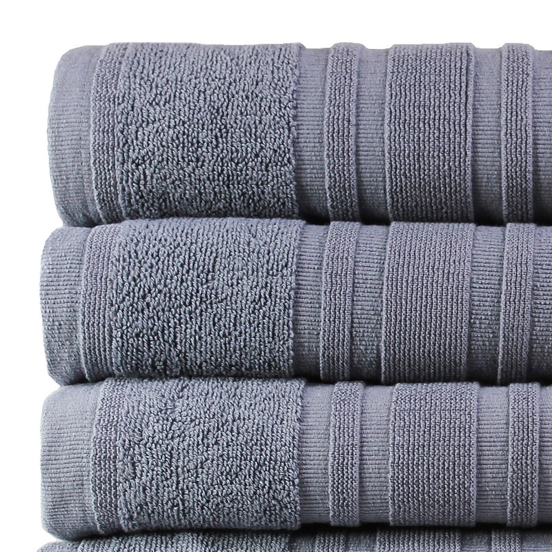 Turkish Cotton Plush Mulit-Size Set, Anthracite Gray
