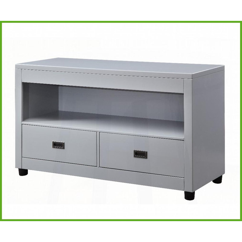 Table basse à 2 tiroirs Dove Grey pour le salon - Surface polyvalente et amp; Rangement organisé