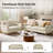 Terren 2-Piece Farmhouse Living Room Set with Solid Wood Spindle Legs-1732316678
