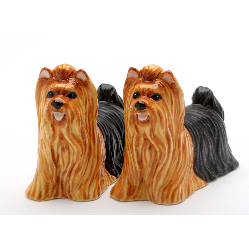 Ensemble salière et poivrière Yorkshire Terrier
