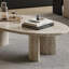 Table basse ovale en pierre-129221776
