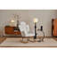 Fauteuil oscillant rembourré en tissu 055-Teddy