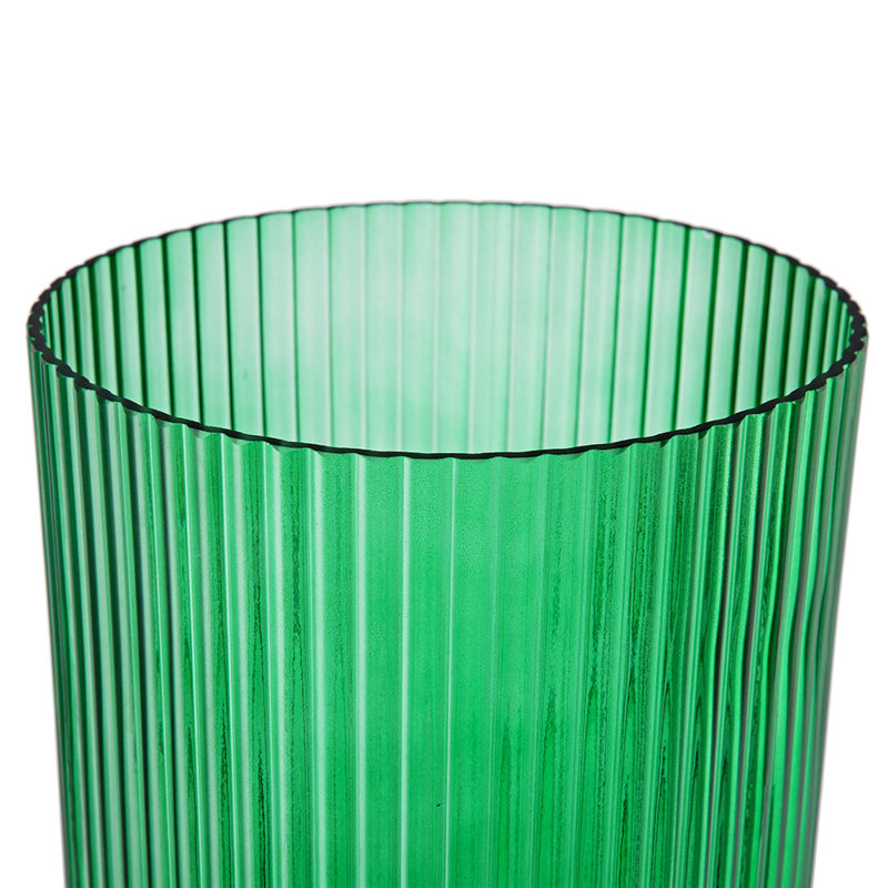 Fredine Handmade Glass Table Vase, Green