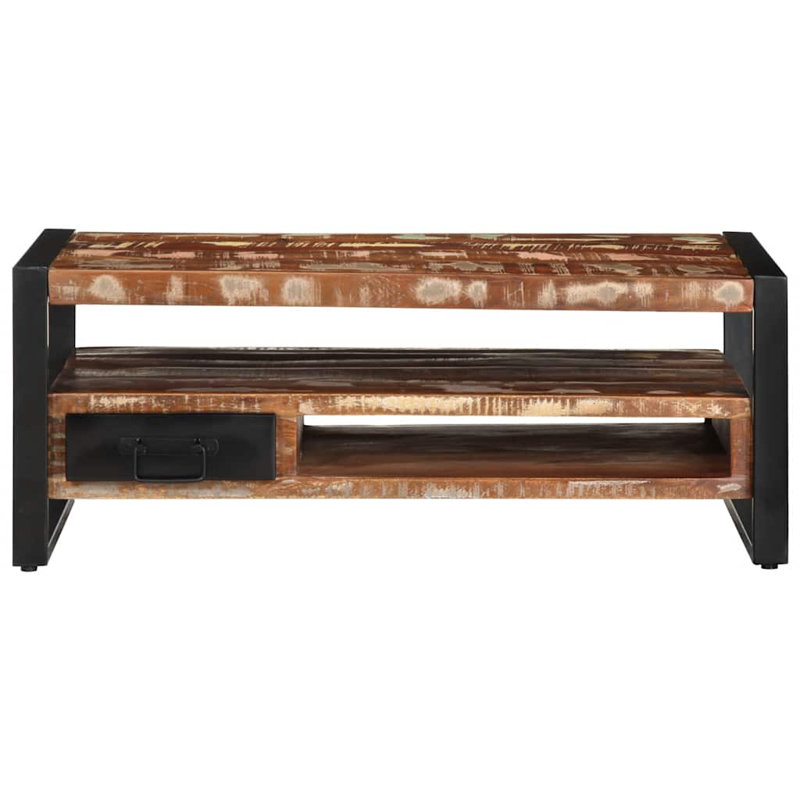 20-2 Coffee Table with Storage, Reclaimed solid wood