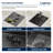 15" x 17" Undermount 16 Gauge Stainless Steel Workstation RV Kitchen Bar Sink with Folding Faucet
