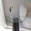 Table basse moderne, structure 100% verre trempé et 100% bois de hêtre, 19,7 x 19,7 x 19,7 pouces, finition transparente et noire | Élégante conception démontée pour le salon | Contemporary Home Decor Essential-1199546212-1199546266