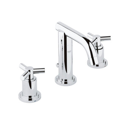 Robinet de salle de bain à large entraxe avec bonde Atrio®