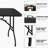 Portable Folding Table For Camping Events - 6ft, , Black Outings High Stability,-993480739-993480738