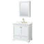 Ensemble de meuble-lavabo simple autoportant 36 po avec plateau en quartz Deborah-98084939-98084942-98084938