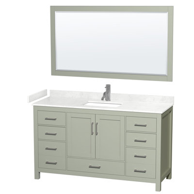 Sheffield 60" Bathroom Vanity Set with 58" Mirror