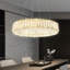 Luminaire lustre moderne en cristal 24 pouces à DEL