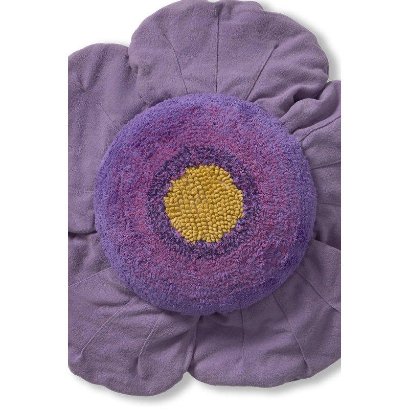 Floor Cushion Purple Poppy