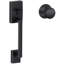 Century Lower Half Handleset with Plymouth Door Knob (Deadbolt Sold Separately)-1491197860