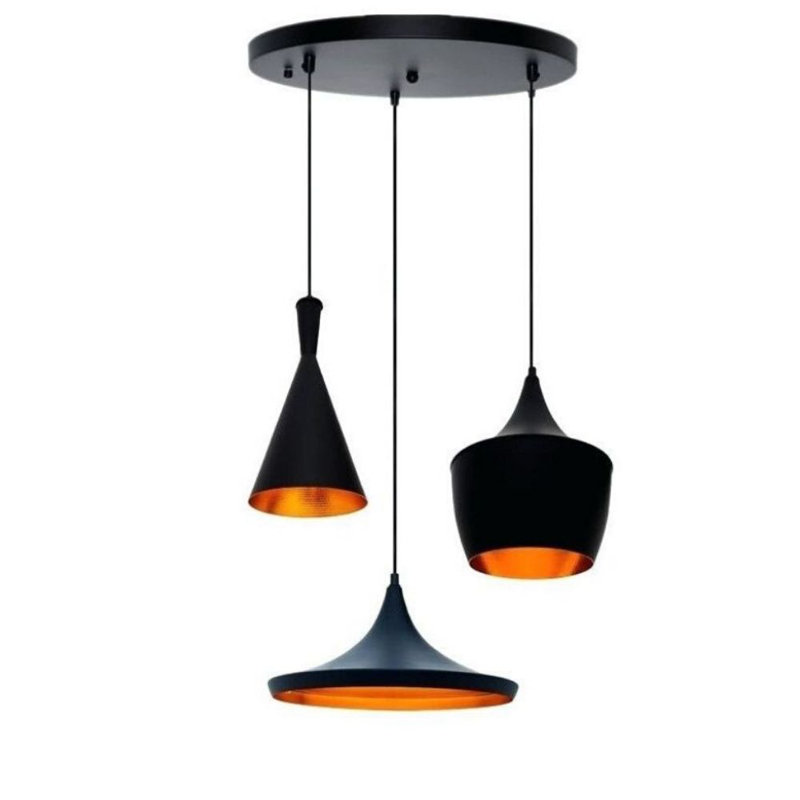 Luminaire suspendu géométrique à 3 lumières Doney