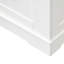 Buffet avec 2 portes et 3 tiroirs - Design rustique, couleur noyer pour le rangement dans le salon