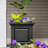 Nantucket Square Resin Planter Box with Water Reservoir-1110789905-1174501561-1163493518