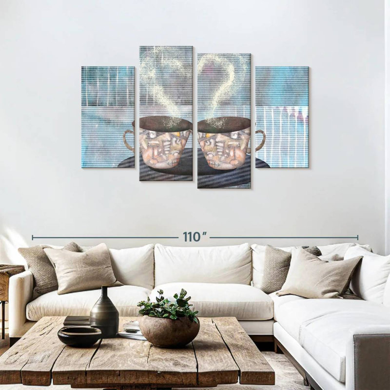 Yarlin Coffee For Two, 48" H x 75" W