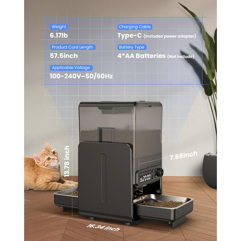Adjustable Elevated Pet Feeder With Double Bowls