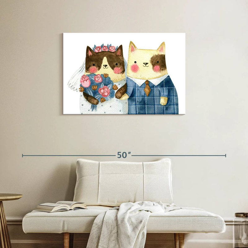 Brampt Cat Wedding, 24" H x 36" W