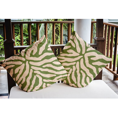Coussin décoratif intérieur / extérieur à rayures animales