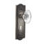 Mission Plate with Decorative Keyhole and Oval Fluted Crystal Door Knob-416536083