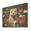 Loutre ludique en fleurs tropicales II - loutre sur bois-638941269