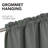 Deconovo 100 Percent Blackout with Liner Rod Pocket Curtain Panel Pair-75196918-75196899