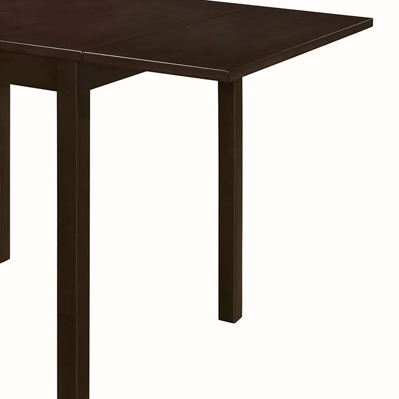 Cappuccino Dining Table with Drop Extension Leaf