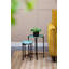 Ensemble de 4 supports à plantes gigognes polyvalents et peu encombrants pour la décoration intérieure et extérieure, fabrication en fer durable