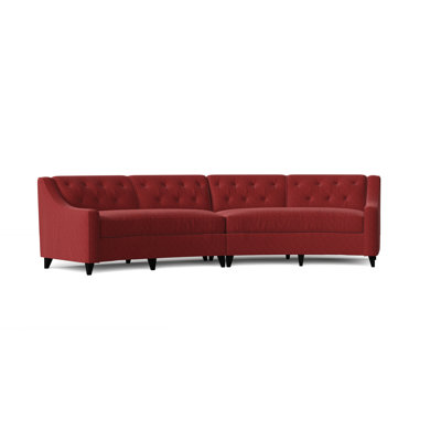 Charlotte Upholstered Curved Sectional Symmetrical