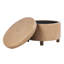 Repose-pieds en similicuir Channell-606714882