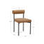 Chaise de salle à manger en similicuir avec pieds en métal-1082854849-1107554576-1122663128