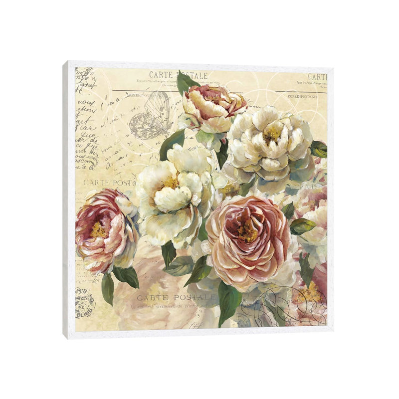 Scented Letter I by Carol Robinson - Print on Canvas, 45.72 cm H x 45.72 cm W, White Framed