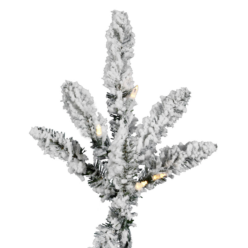 Utica Flocked Fir Artificial Christmas Tree, 9'