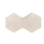 Tuile de marbre hexagonal, marbre blanc