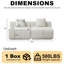 Canapé modulaire en chenille Boneless-1816312585