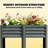 Patio Planter Box,Outdoor Elevated Planter Box,Raised Garden Bed-5754490