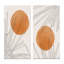 Branche botanique orange avec feuilles I - ensemble de 2 peintures-1102742657-1102742656