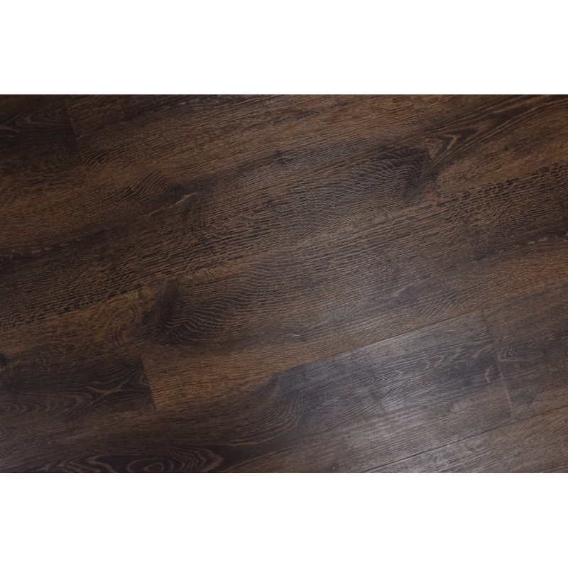 Planche en vinyle WPC de 9 po x 60 po x 8,5 mm, Espresso foncé