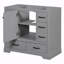 Ensemble de meuble-lavabo simple 35,5 po avec plateau en bois manufacturé Shaneta-1161655074
