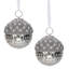 Ornement en forme de boule de verre classique intemporel