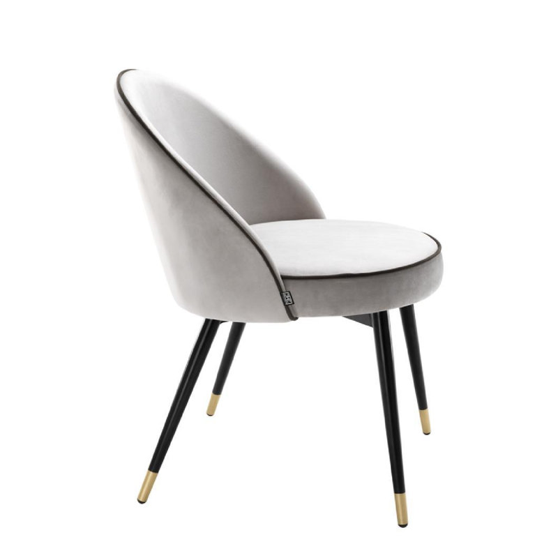 Upholstered Dining Chair, Light Gray