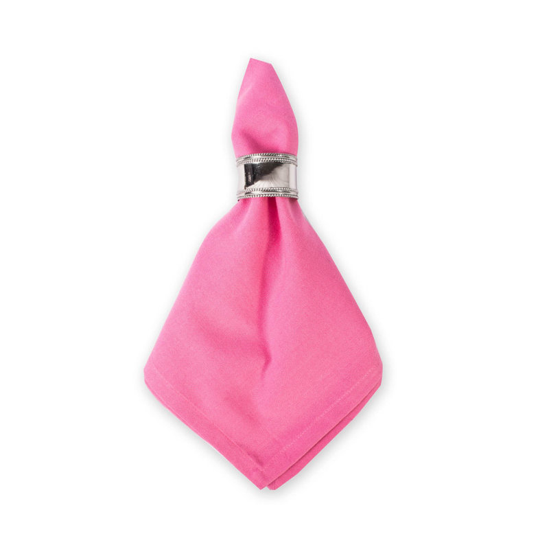 Scheffler Cotton Square Napkin, Flamingo