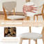 Wood Dining Table and Chairs Set 4, Farmhouse Kitchen Table Set, 100% Natural Solid Timber Material, FSC-Certified-504314256